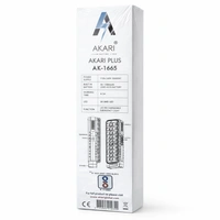 AKARI PLUS AK-1665 Rechargeable LED Emergency Light | 30 SMD LEDs | 100W Power Output | AC Charging Portable Light for Home & Power Backup