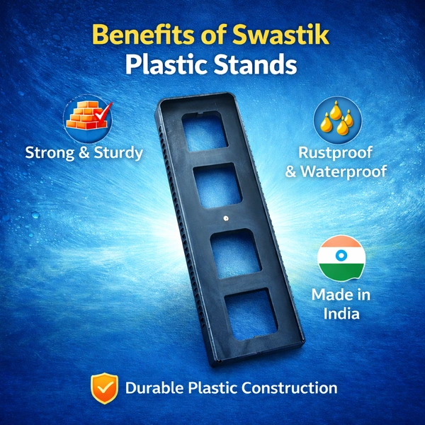 Heavy-Duty Plastic Furniture Raiser Blocks (Set of 2) | Multi-Slot AdjustabSwastik Stand for ALMIRAH HEAVY DUTY STAND Anti-Slip Base Durable Load Support