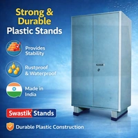 Heavy-Duty Plastic Furniture Raiser Blocks (Set of 2) | Multi-Slot AdjustabSwastik Stand for ALMIRAH HEAVY DUTY STAND Anti-Slip Base Durable Load Support