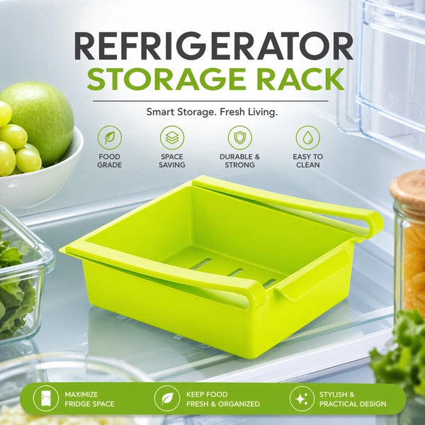 Refrigerator Storage Rack Set Of 4 Pieces Randoms Colours