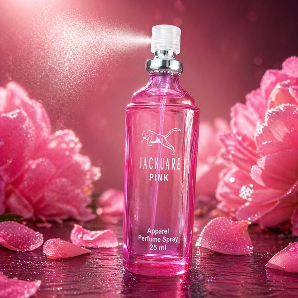 SAV Jackuare Pink Perfume Spray for Men & Women | Long-Lasting Fragrance | Premium Apparel Perfume | 25 ml