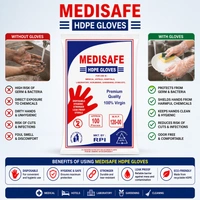 Medisafe HDPE Gloves - Pack Of Approx 100 pieces
