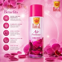 La Royal Orchid Air Freshener Spray | Long-Lasting Floral Fragrance | Room, Office & Car Freshener | 470 ml