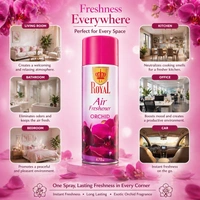 La Royal Orchid Air Freshener Spray | Long-Lasting Floral Fragrance | Room, Office & Car Freshener | 470 ml