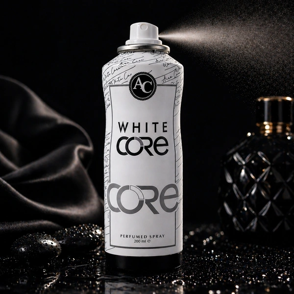 AC White Core Perfumed Spray for Men & Women, Long Lasting Body Spray, Fresh Fragrance, 200 ml
