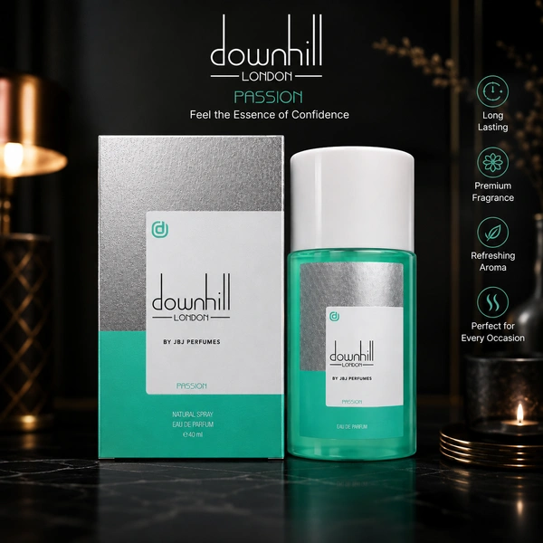 JBJ Downhill London Passion Eau De Parfum for Men & Women | Premium Long Lasting Perfume | Refreshing Luxury Fragrance Spray | Natural EDP | Daily Wear & Special Occasion | 40 ml