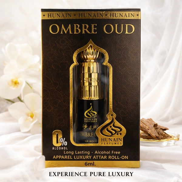 HUNAIN Ombre Oud Attar Roll-On 6ml