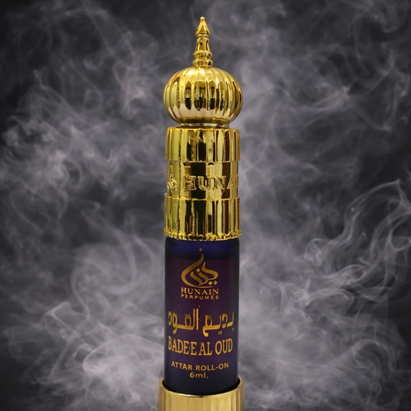 HUNAIN Badee Al Oud Attar Roll-On – 6ml