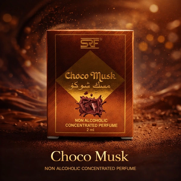 SRF Choco Musk Attar – Non Alcoholic Concentrated Perfume (2 ml)