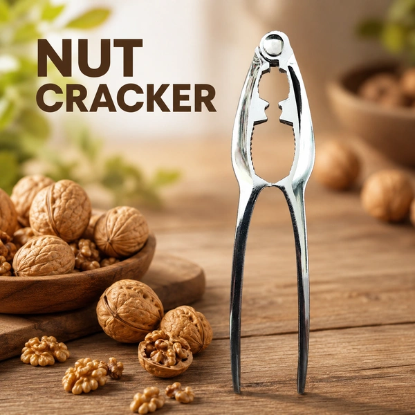 Premium Stainless Steel Nut Cracker Tool | Heavy Duty Walnut cracker | Professional Efficient Handheld Nut Opener for Kitchen Use