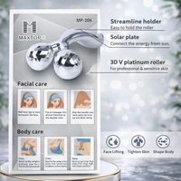 MAXTOP MP-206 3D Massager Roller for Face & Body | Face Lift, Skin Tightening & Body Shaping Tool | Promotes Blood Circulation | ABS Material, Lightweight Design