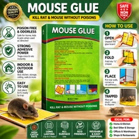 Mouse Glue Trap Strong Adhesive Rat & Mouse Catcher | Poison Free & Odourless | Safe for Home, Kitchen & Storage | Reusable Sticky Trap Board for Rodent Control Pack of 1