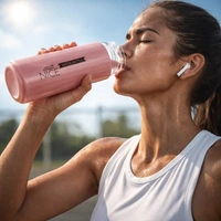 Nice Water Bottle 400ml – Premium Leak-Proof Insulated Flask with Stylish Pink Finish, Portable & Durable Travel Bottle