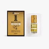 Meena 1 Billion Club Premium Roll-On Attar (2.5 ml) | Long-Lasting Alcohol-Free Perfume Oil for Men & Women