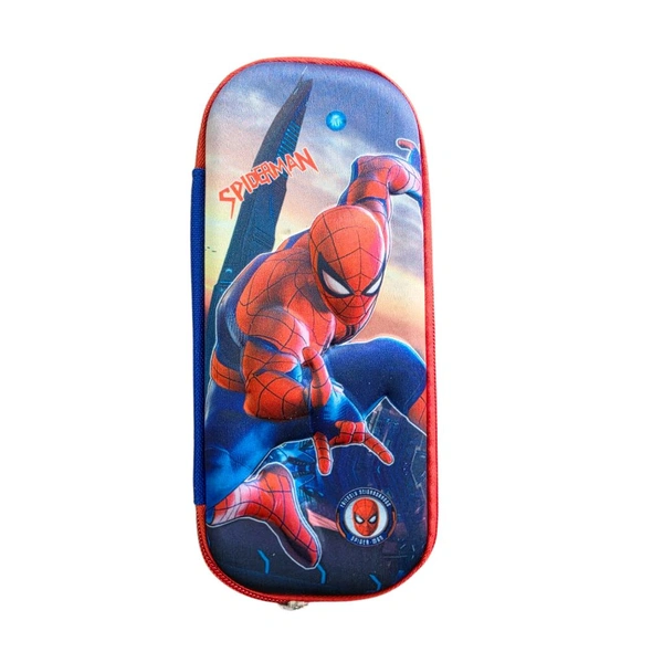 Spiderman Pencil Box for Kids | Hard Shell Zipper Pencil Case | Large Capacity Stationery Organizer for School Boys & Girls | Assorted Design Spiderman Theme Pencil Pouch