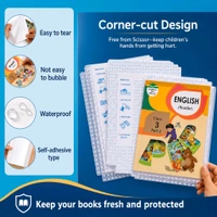 Premium Self-Adhesive Transparent Book Cover Sheets | Waterproof, Dustproof & Bubble-Free Book Protector | Easy Peel & Stick | Durable PP Material | School Books, Notebooks, Textbooks & Registers Protection (Pack of 30 Sheets, A4 Size)