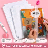 Premium Self-Adhesive Transparent Book Cover Sheets | Waterproof, Dustproof & Bubble-Free Book Protector | Easy Peel & Stick | Durable PP Material | School Books, Notebooks, Textbooks & Registers Protection (Pack of 30 Sheets, A4 Size)