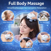 Smart Scalp Massager with 3D Kneading Technology | Electric Head Massager for Hair Growth, Stress Relief & Dandruff Care | Portable Rechargeable Hair Scalp Massager