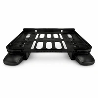 MAXICOM Set-Top Box Wall Shelf (M-468) with Dual Remote Holder | Heavy Duty 5kg Load | Multipurpose Wall Mount Stand for Set Top Box, WiFi Router, Speakers | Black