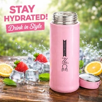Nice Water Bottle 400ml – Premium Leak-Proof Insulated Flask with Stylish Pink Finish, Portable & Durable Travel Bottle