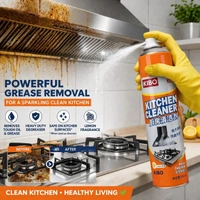 KIBO Kitchen Cleaner Spray (500ml) โ Heavy Duty Degreaser for Stove, Chimney & Kitchen Surfaces | Lemon Fragrance | Removes Tough Oil & Grease Stains