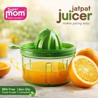 Super Mom Jatpat Manual Juicer | 750ml BPA-Free Food Grade Citrus Juicer with Anti-Slip Container | Easy Press Juicer for Lemon, Orange & Fruits