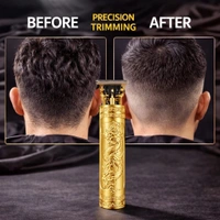 Vintage T9 Professional Hair Trimmer for Men | Cordless Beard & Hair Clipper | Precision T-Blade | Rechargeable Grooming Kit for Salon & Home Use