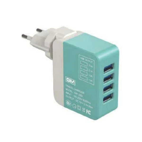 GM 3264 CUBA - 4 PORT USB TRAVEL CHARGER - 0
