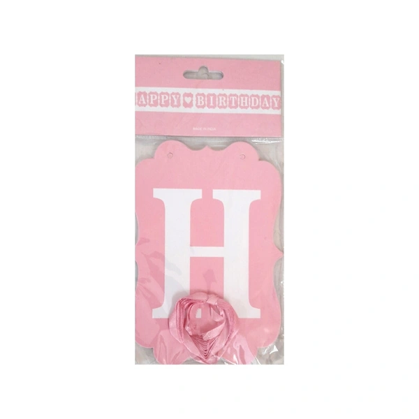 Happy Birthday Pink Banner - 0