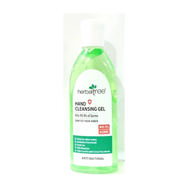 Herbal Tree Hand Cleansing Gel Kills 99.9% Of Germs With 72% Alcohol (200ml) - 0