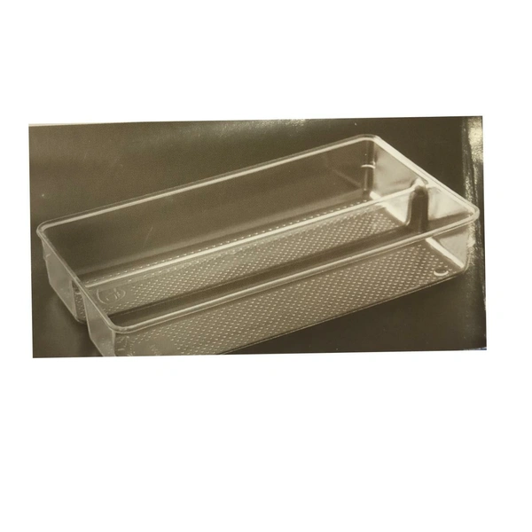Multipurpose Acrylic Transparent Storage Tray for home, office drawers, pantry, bathroom - 0.23