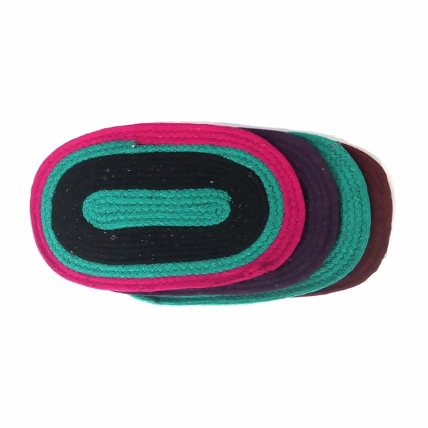 Oval Shaped Door Mat For Home/Office - Random Colours - 0