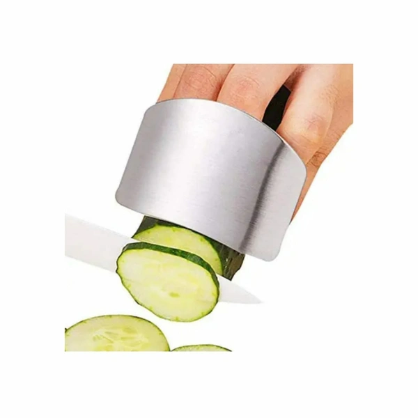 Stainless Steel Finger Cutting Protector Hand Guard Safe Chopping Slice Kitchen Tool - 38
