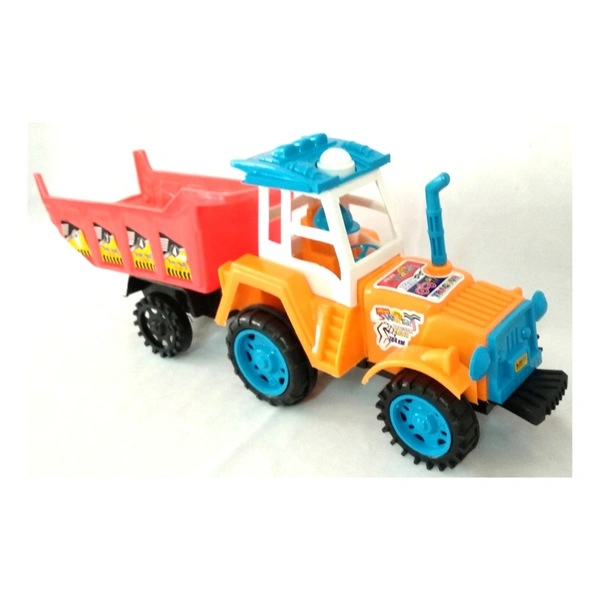 Swaraj Trolly Tractor Friction Powered Toy For Kids (Colour May Vary) - 0