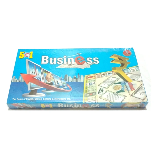 Yash 5 in 1 Business Board For Kids Board Game Money & Assets Games Board Game For Age 5+ Kids - 0