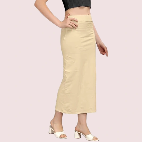 NAUGHTYGALZ French Daina Shapewear Petticoat for Sarees - Beige, XXL