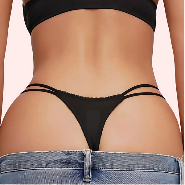 NAUGHTYGALZ French Daina Luxury Silk Panties Cheeky Bow Gift Box - S, As shown in image