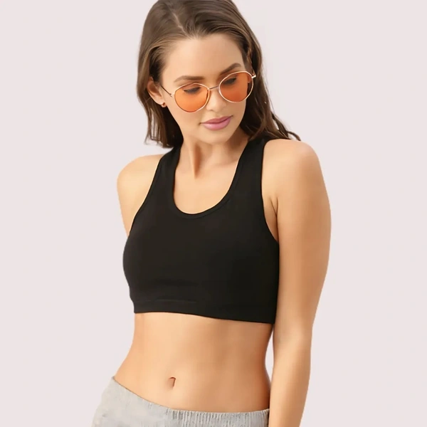 NAUGHTYGALZ Comfy Padded Sports Bra - 32, Log Cabin
