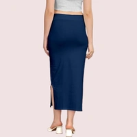 NAUGHTYGALZ French Daina Cotton Blend Saree Shapewear - Dark Blue, XXL