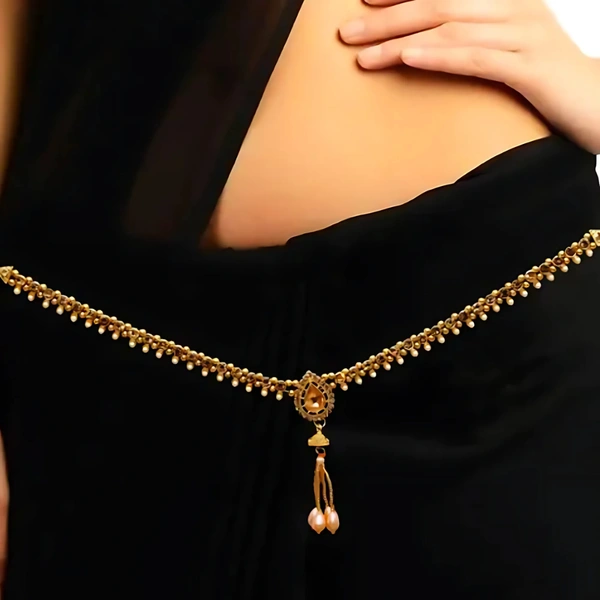 NAUGHTYGALZ Sensuelle Belly Bloom Waist Chain - As shown in image, One Size