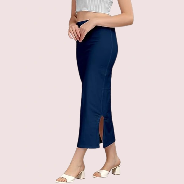 NAUGHTYGALZ French Daina Cotton Blend Saree Shapewear - Dark Blue, XXL