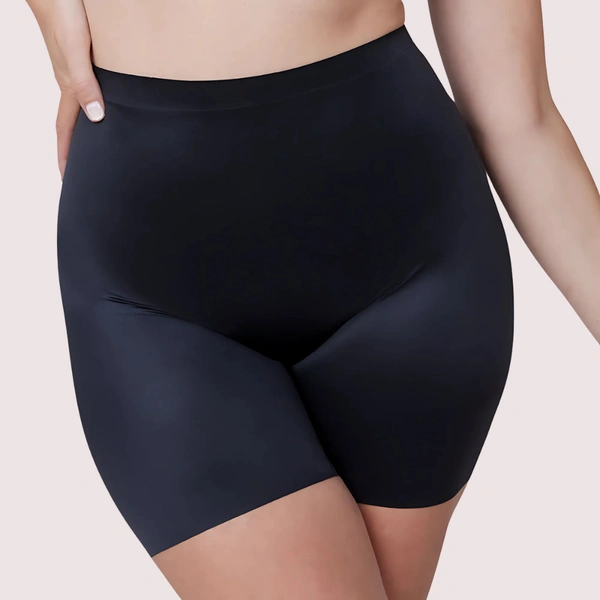 NAUGHTYGALZ Silken Comfort 2-Pack Seamless Shorts - S, Black