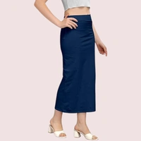 NAUGHTYGALZ French Daina Cotton Blend Saree Shapewear - Dark Blue, XXL