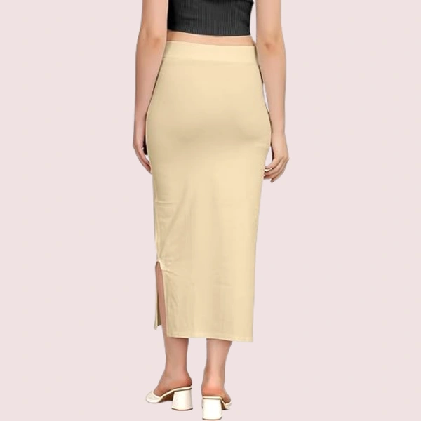 NAUGHTYGALZ French Daina Shapewear Petticoat for Sarees - Beige, XXL