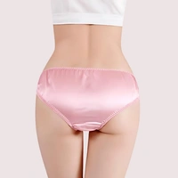 NAUGHTYGALZ French Daina Luxury Silk Panties Cheeky Bow Gift Box - S, As shown in image