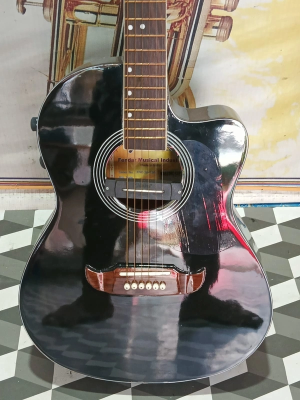 Fendar semi Acoustic Guitar Black Colours 39 inch - 41, Stiletto, 10