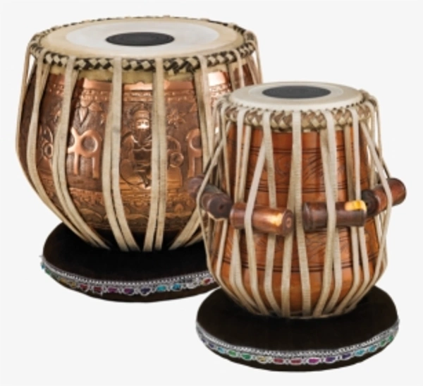 STH Copar Tabla Set Best quwality of Indian Instrument. - c, Golden & coffee, 1