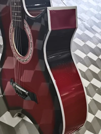 Signatures Semi Acoustice Guitar. Rockstar Loock - 100.2 X 38.5 X 10 CM, Red, 1