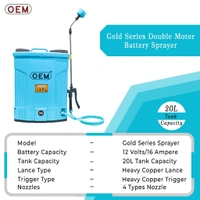 OEM Gold Series 20L 12V16Ah Battery Sprayer