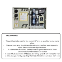 Meeco 15HP SASD Three Phase Control Panel With Auto